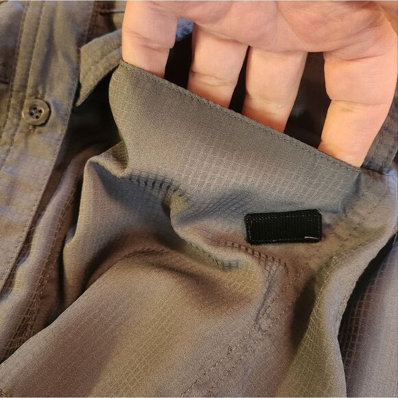 Pudolla XL Gray Lng RollupSlve Breathable Fishing Hiking Women Buttons Up Shirt - Picture 11 of 11